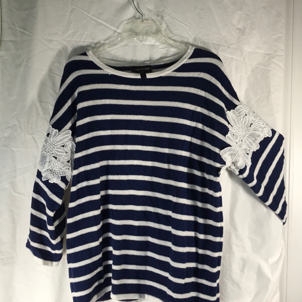 Long sleeve plus size knit sweater.